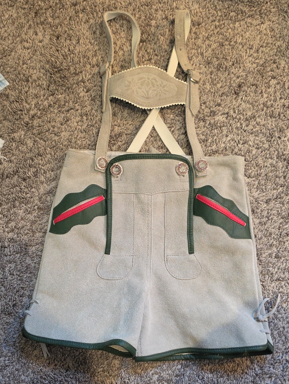 STUNNING VINTAGE ISAR CRACHTEN KIDS LEDERHOSEN